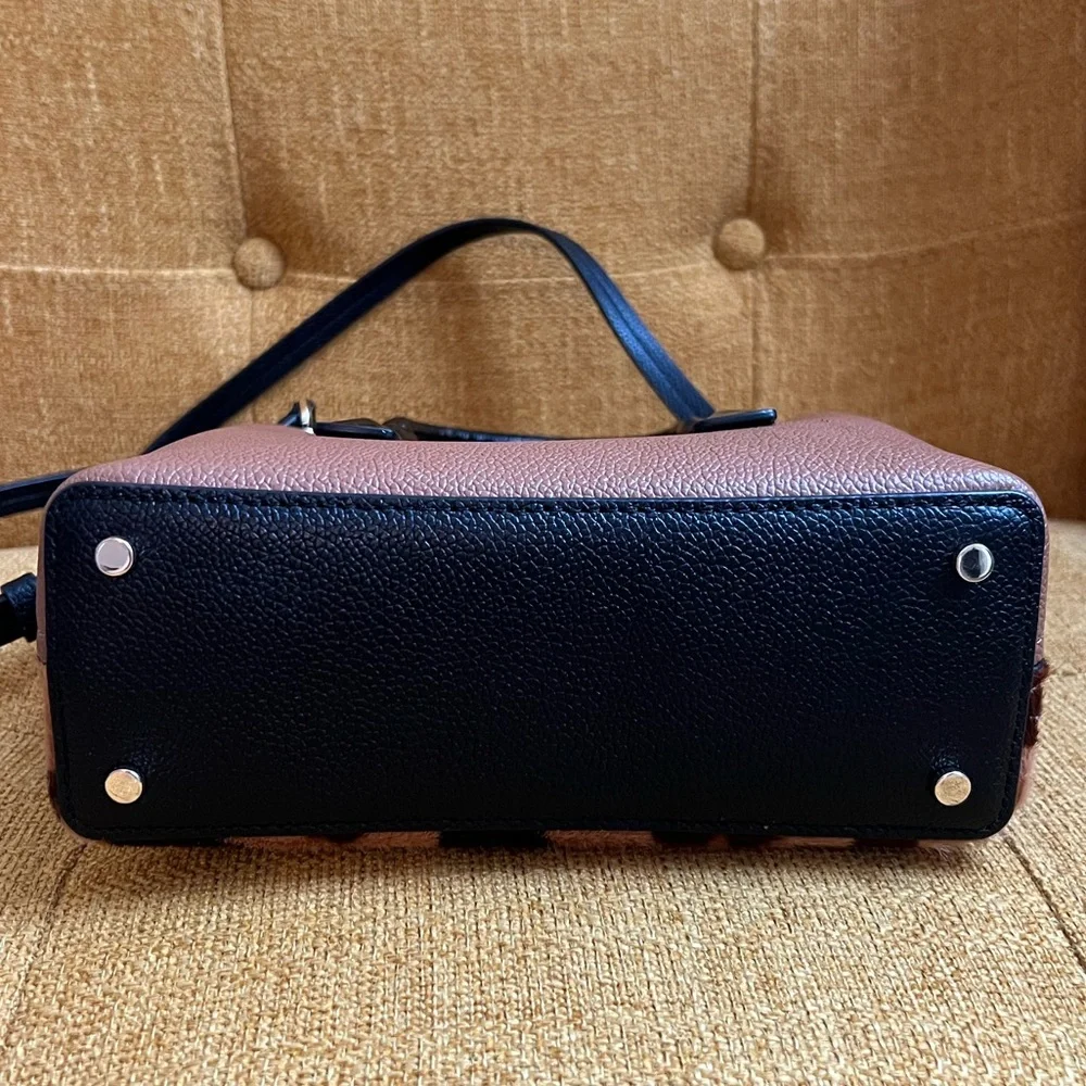 ~SOLD~ Kate Spade NY Margaux Haircalf Mini Satchel Crossbody Bag Leopard Print - Picture 10 of 14